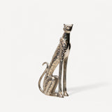 Leopard Gümüş Büyük Dekor