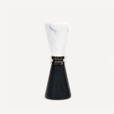 Marble Conic Büyük Mumluk Silver