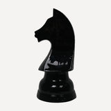 Obsidyen At Satranç Dekoru 55cm