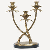 Palm Elegance Üç Kollu Şamdan