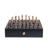 Çekmeceli Siyah & Altın Satranç Seti
