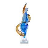 Mavi Sarı Turuncu Cam Dekor