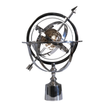 Nikel ve Parlak Pirinç Armillary Küre