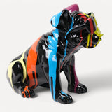 Gözlüklü Bulldog Dekoratif Obje