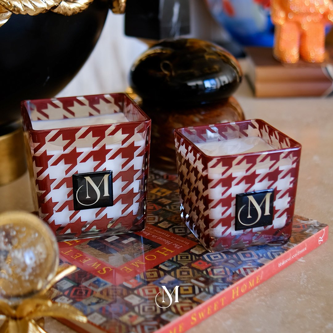 2'Li Kaz Ayaklı Kokulu Mum - Bordo