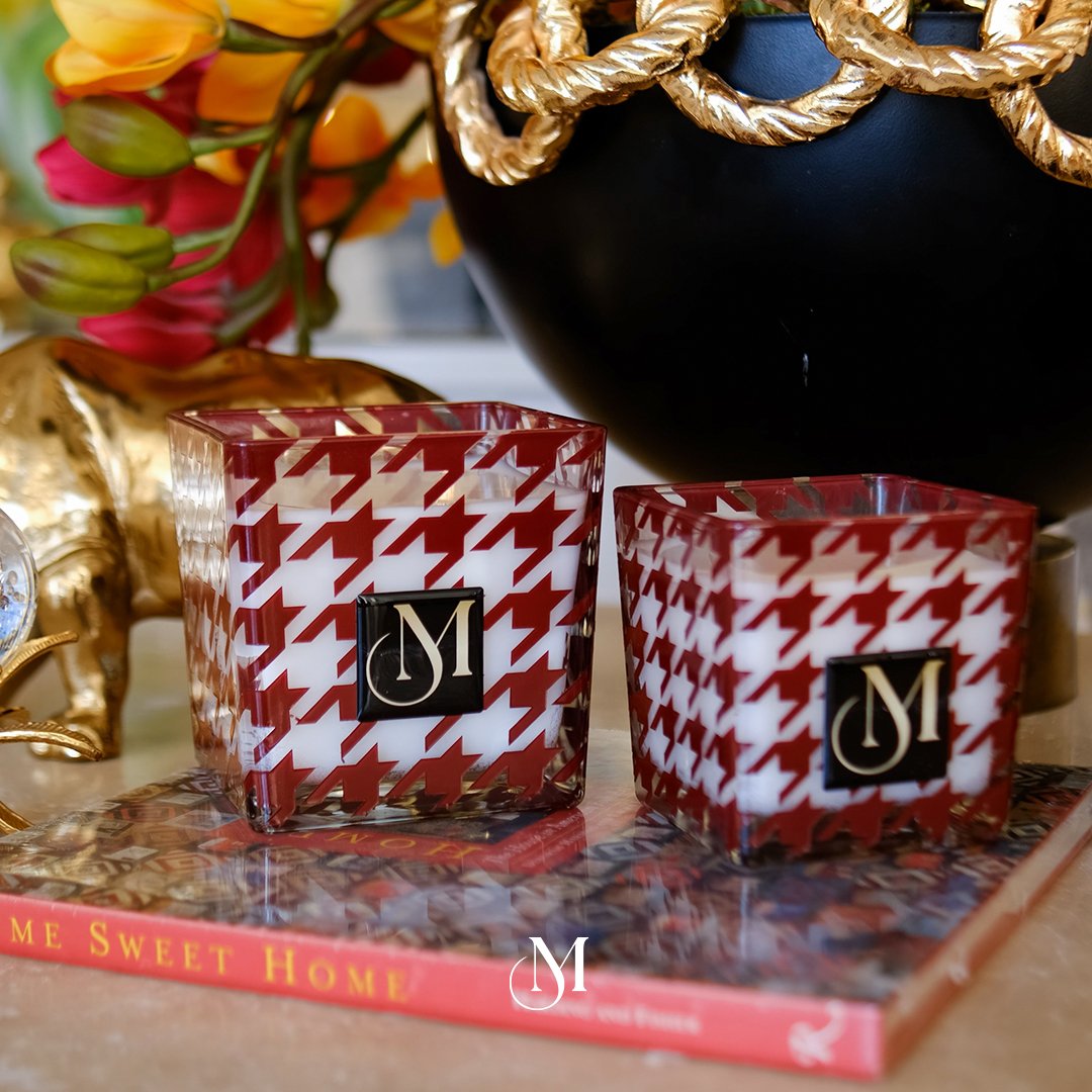 2'Li Kaz Ayaklı Kokulu Mum - Bordo