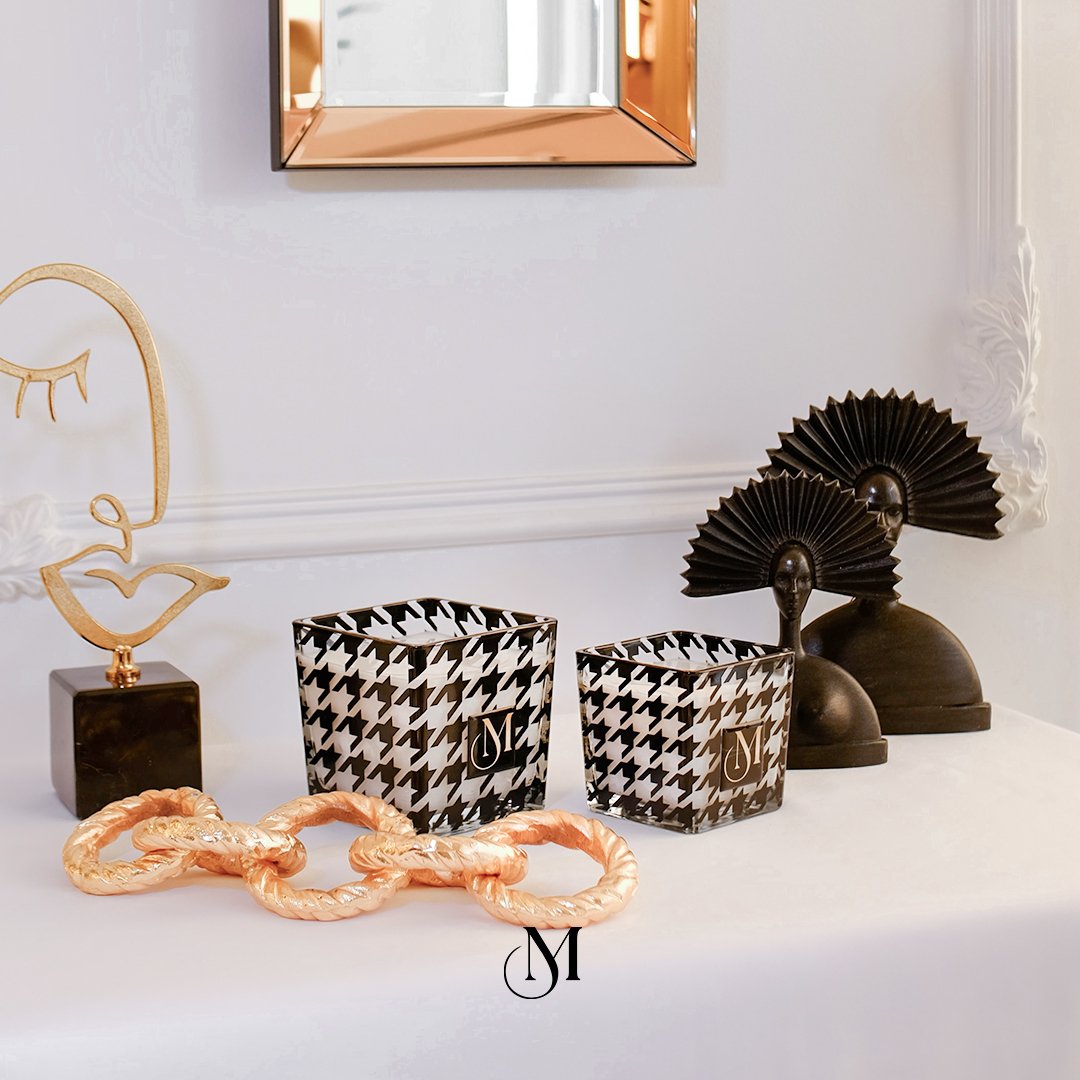 2'Li Kaz Ayaklı Kokulu Mum - Siyah