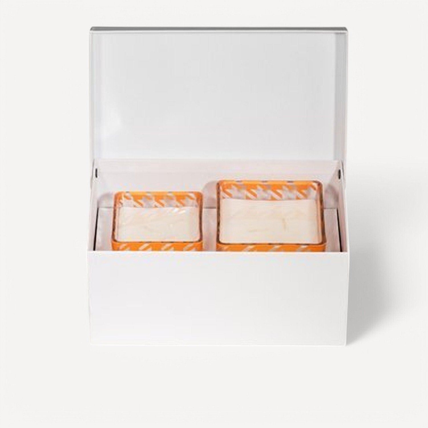 2'Li Kaz Ayaklı Kokulu Mum - Turuncu