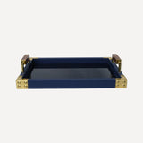 Navy Gold Lüks Sunum Tepsisi