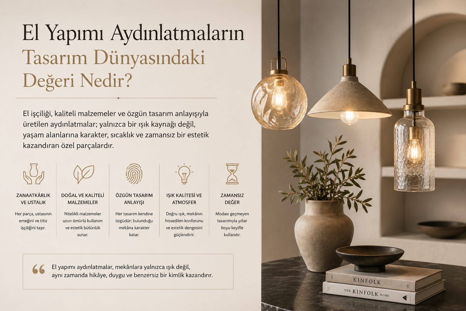 El Yapımı Aydınlatmaların Tasarım Dünyasındaki Değeri Nedir?