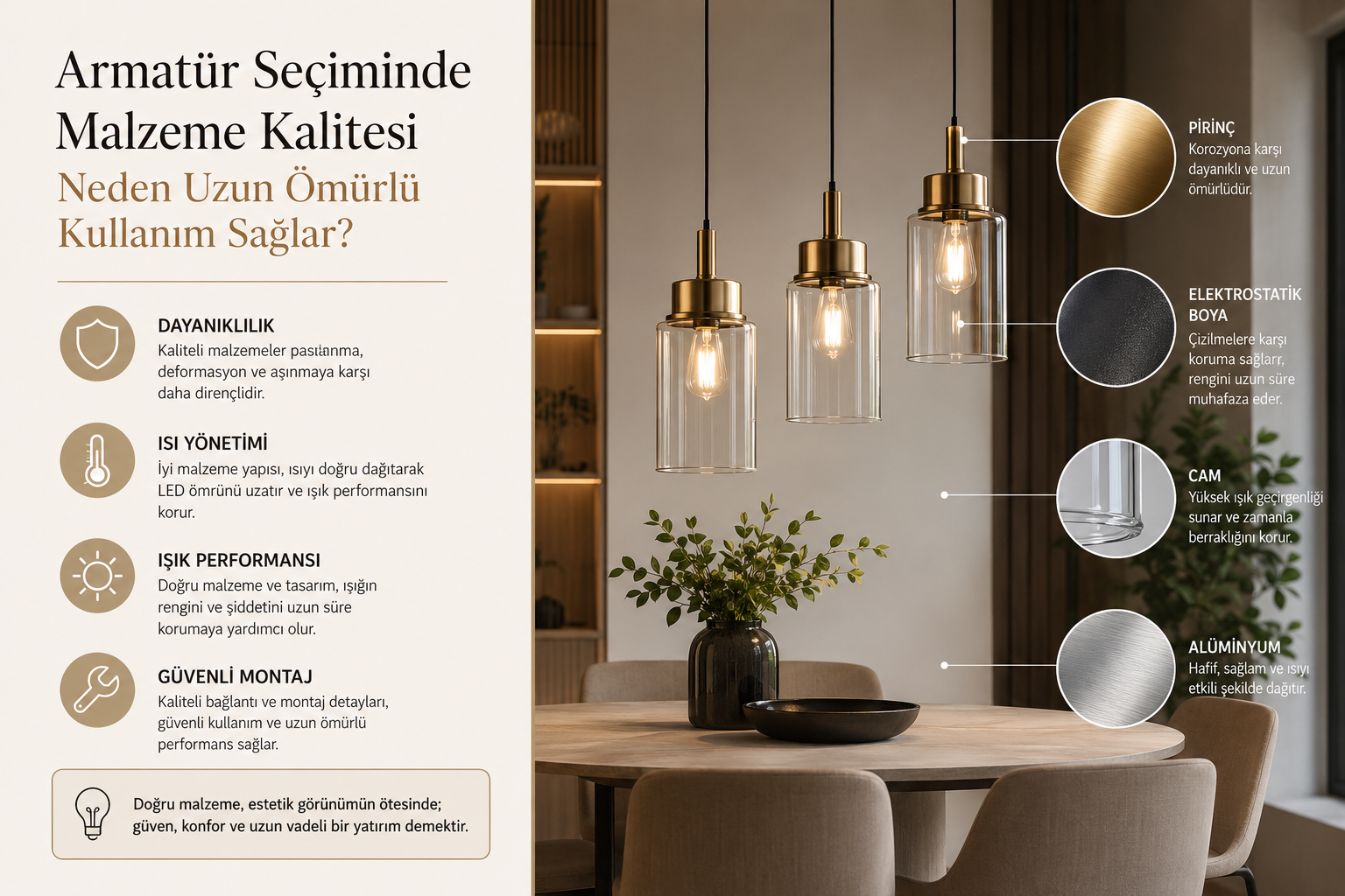 Armatür Seçiminde Malzeme Kalitesi Neden Uzun Ömürlü Kullanım Sağlar?