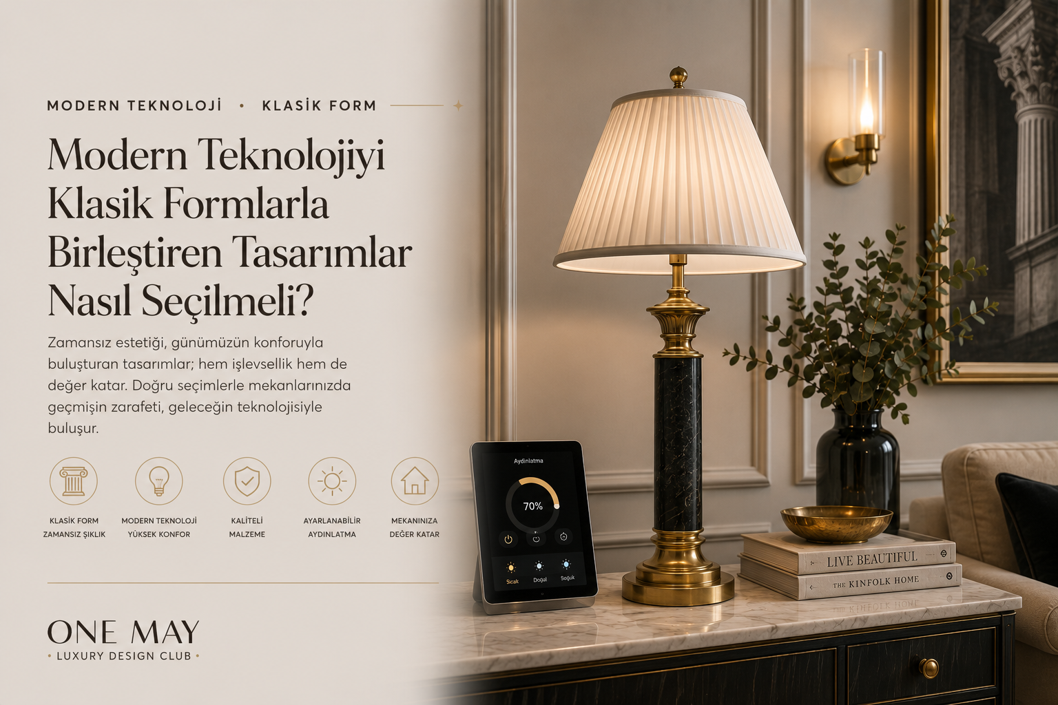 Modern teknolojiyi klasik formlarla birleştiren tasarımlar nasıl seçilmeli?