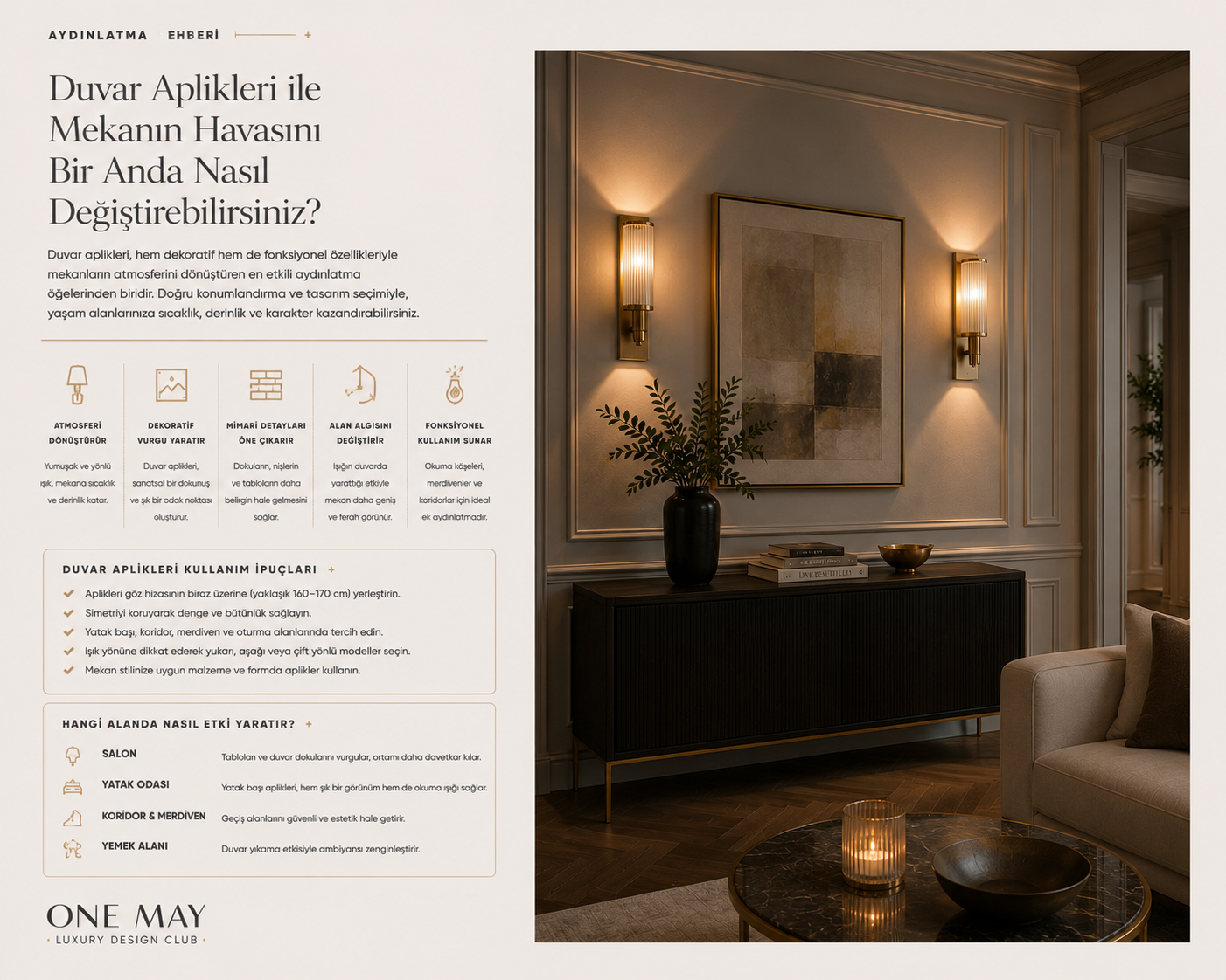 Duvar aplikleri ile mekanın havasını bir anda nasıl değiştirebilirsiniz?