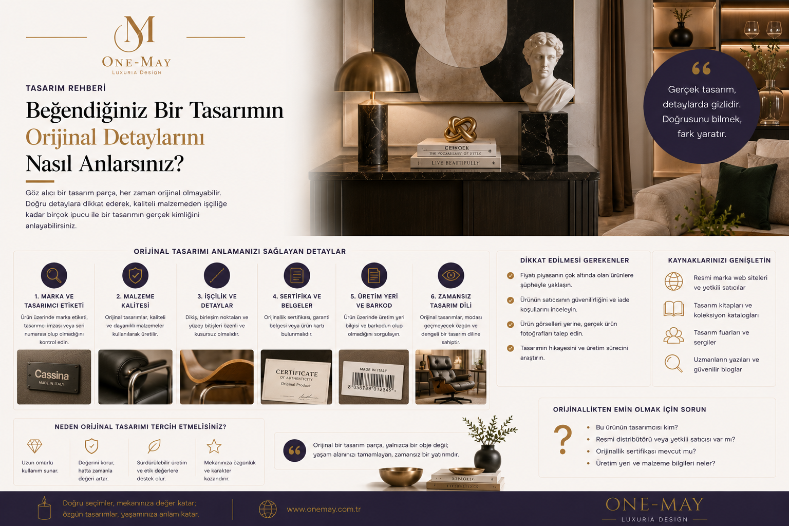Beğendiğiniz bir tasarımın orijinal detaylarını nasıl anlarsınız?