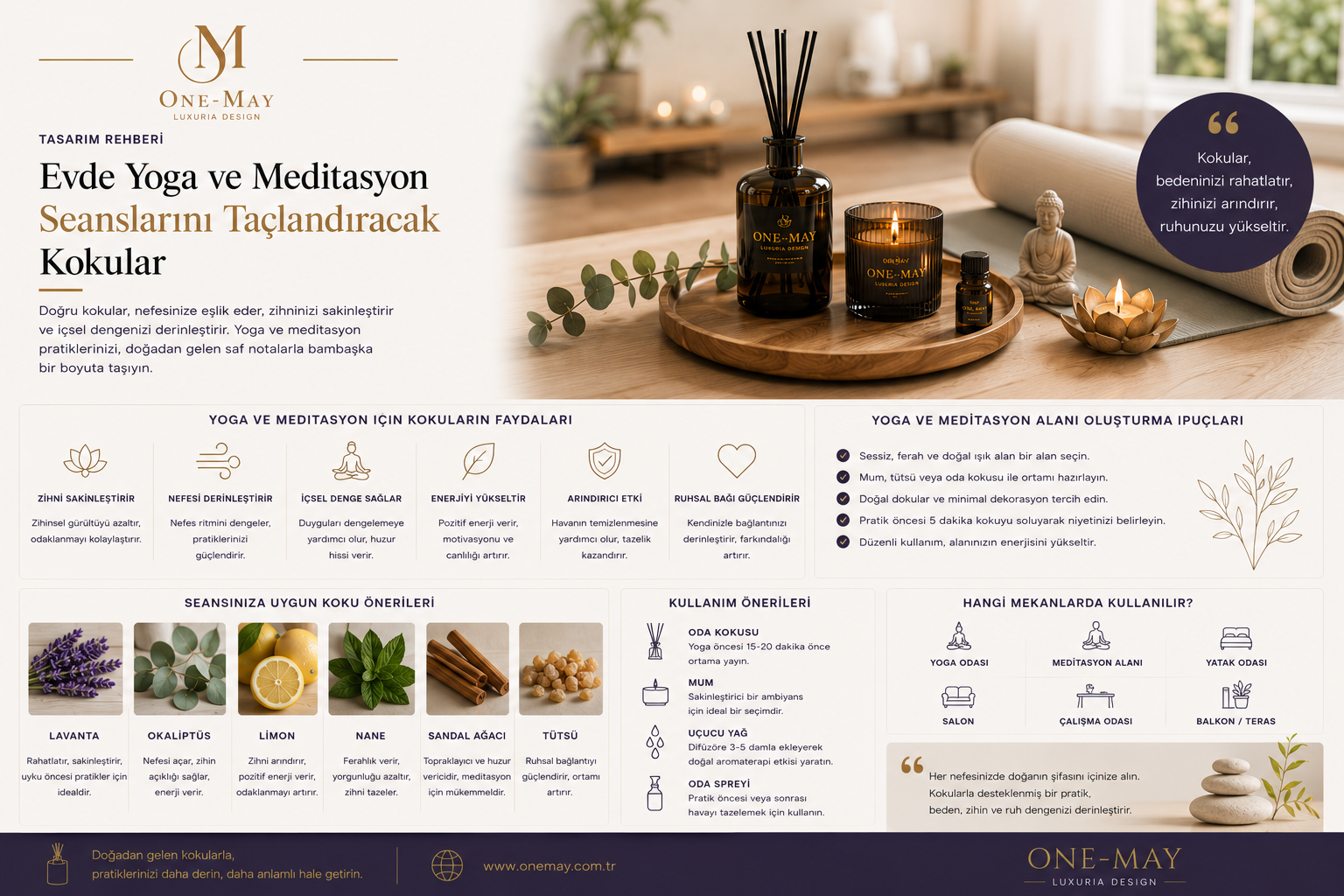 Evde Yoga ve Meditasyon Seanslarını Taçlandıracak Kokular