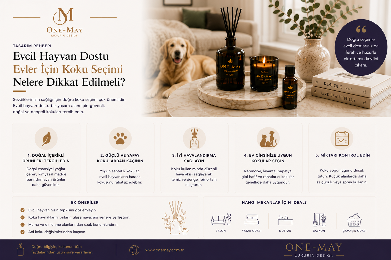 Evcil Hayvan Dostu Evler İçin Koku Seçimi: Nelere Dikkat Edilmeli?