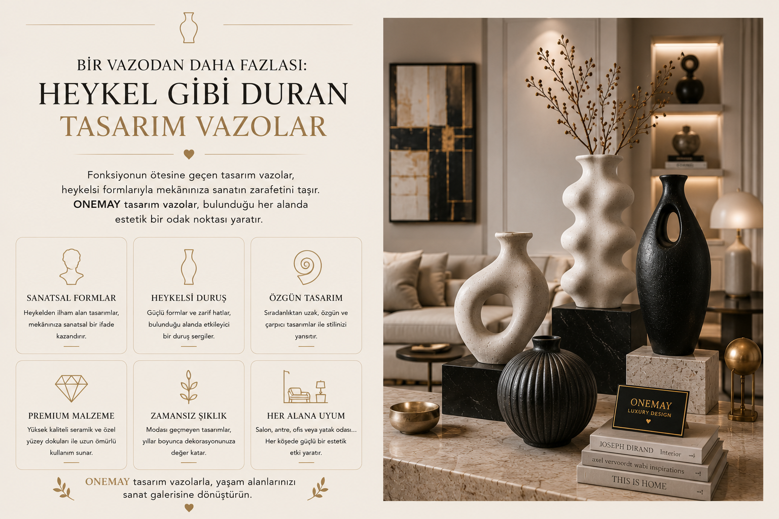 Bir Vazodan Daha Fazlası: Heykel gibi Duran Tasarım Vazolar