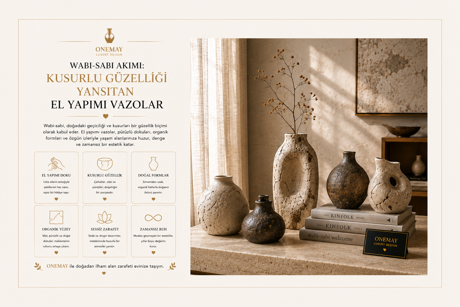 Wabi-Sabi Akımı: Kusurlu Güzelliği Yansıtan El Yapımı Vazolar