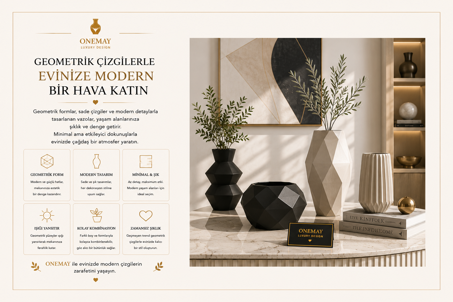 Geometrik Çizgilerle Evinize Modern Bir Hava Katın