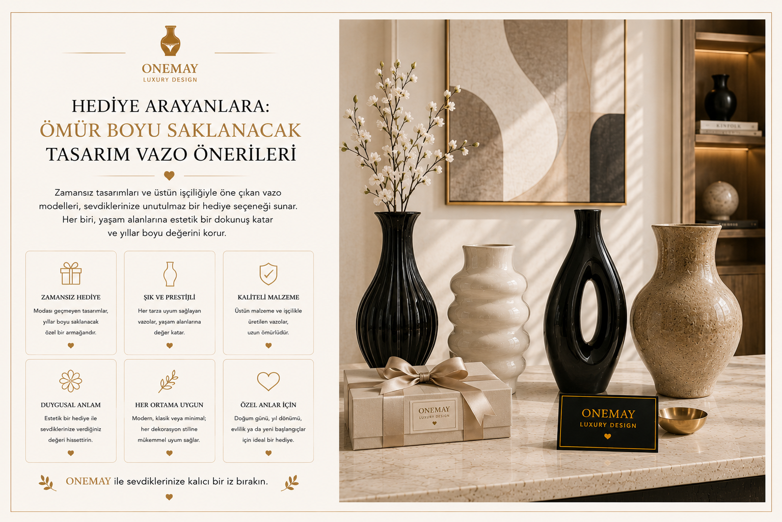 Hediye Arayanlara: Ömür Boyu Saklanacak Tasarım Vazo Önerileri