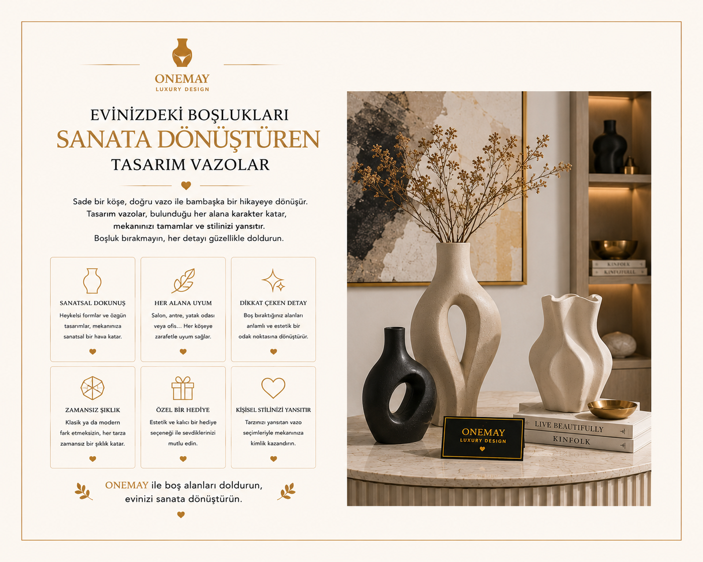 Evinizdeki Boşlukları Sanata Dönüştüren Tasarım Vazolar