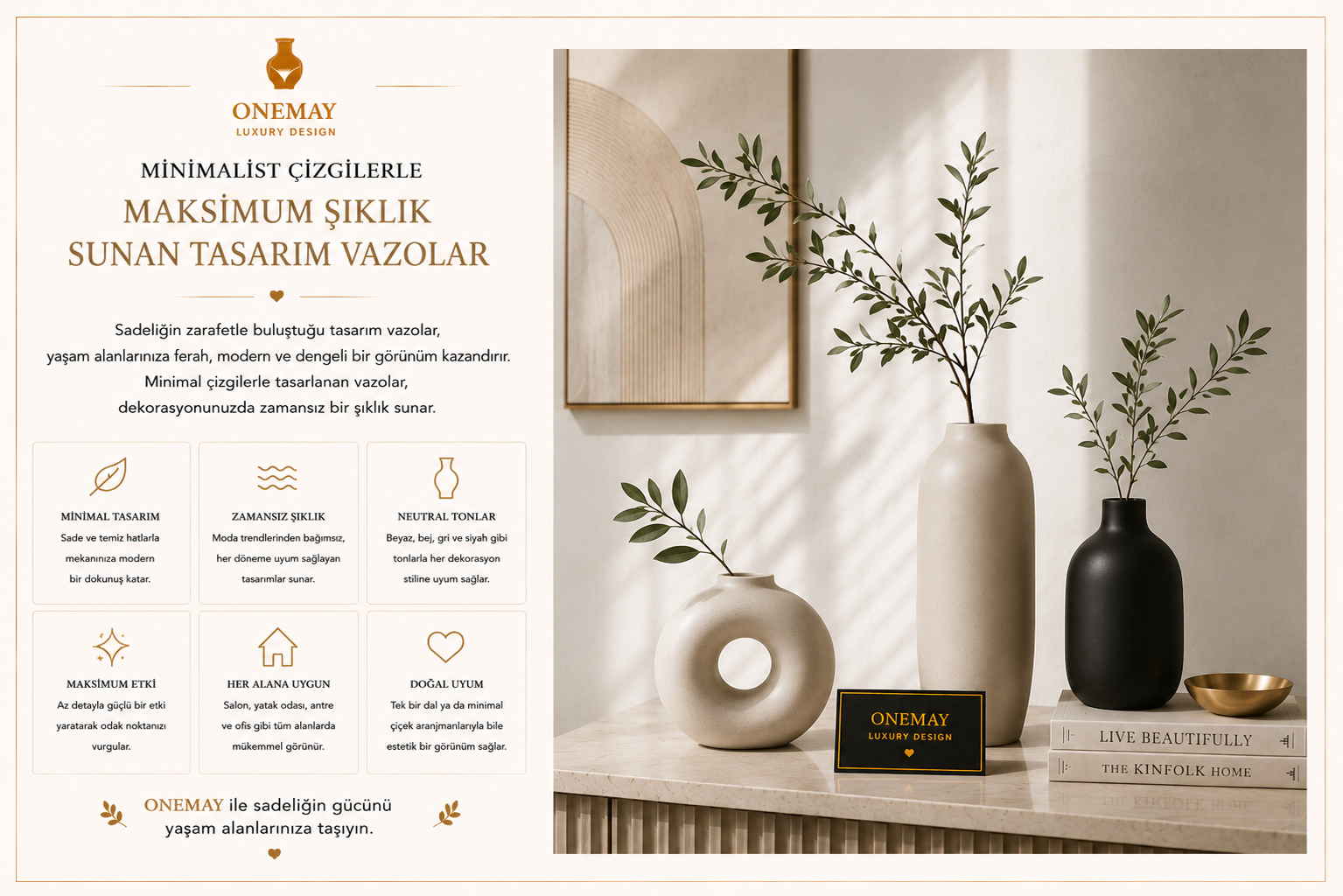 Minimalist Çizgilerle Maksimum Şıklık Sunan Tasarım Vazolar
