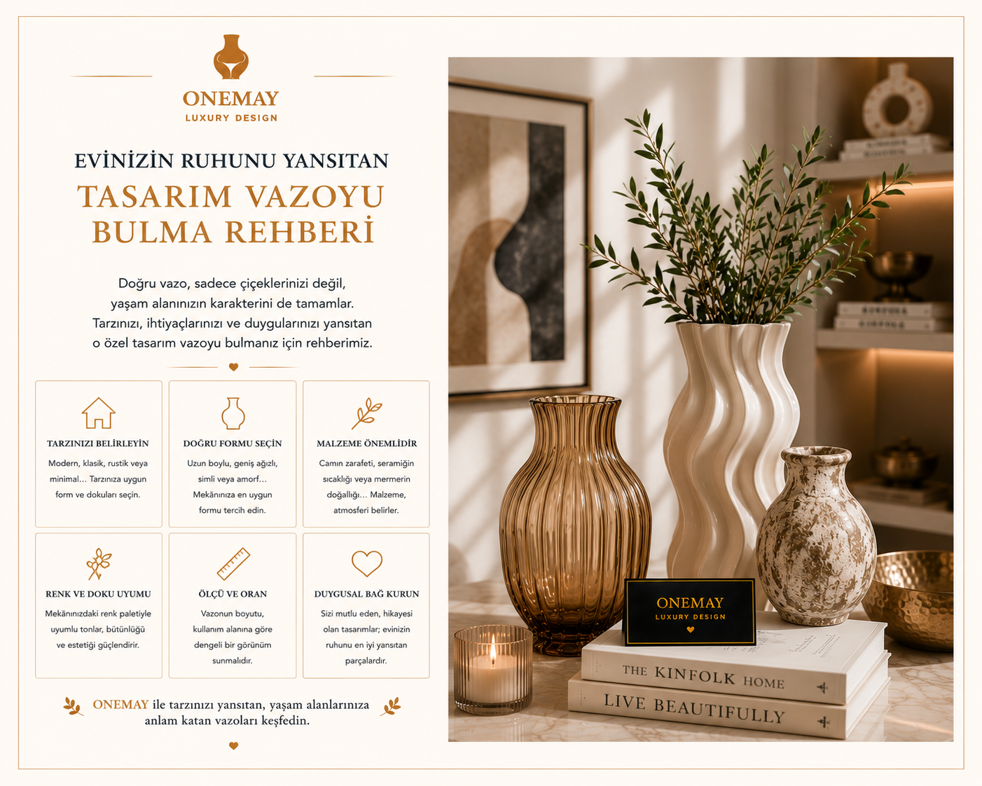 Evinizin Ruhunu Yansıtan Tasarım Vazoyu Bulma Rehberi